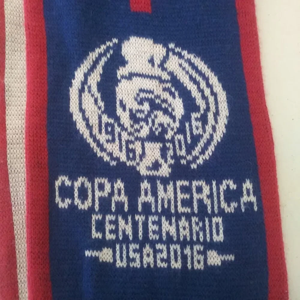 Copa America Centenario 2016 red, white, and blue scarf